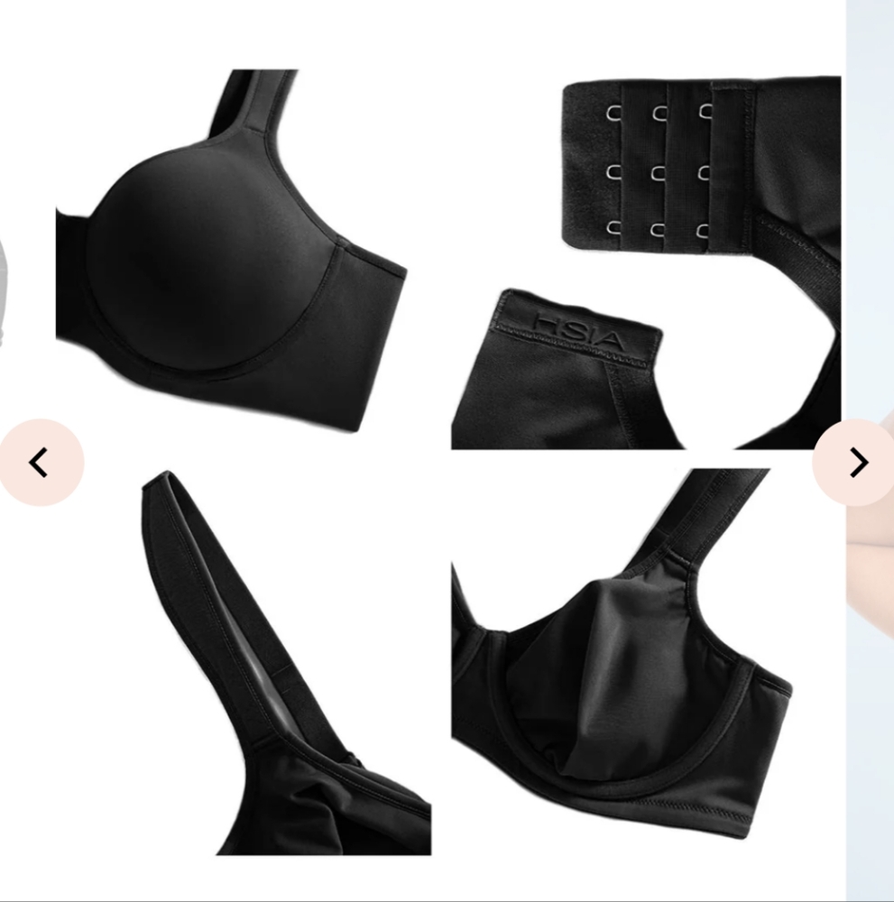 NWT Black Joan HSIA Bra - Picture 5 of 9